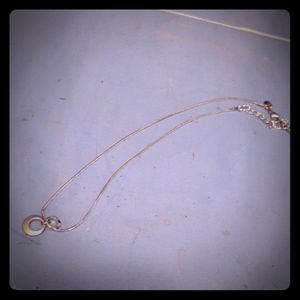 Circle ring necklace